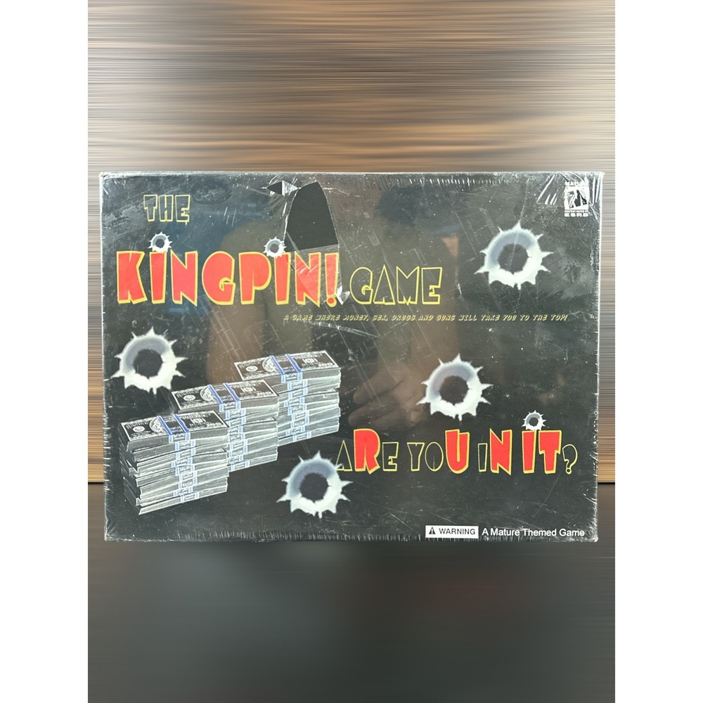 The Kingpin Game Mature Strategy Board Game‎ MillsWorldWide Rare 2003 New Sealed